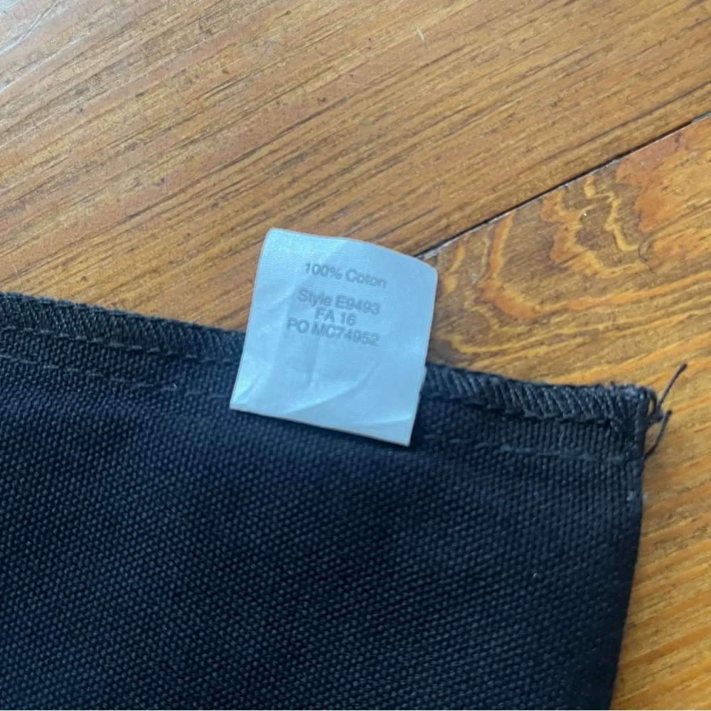 Madewell Bien Fait‎ Reusable Canvas Tote Bag Black Collegiate